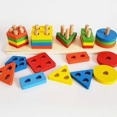 مونته سوری چوبی 5 ستون پایه مستطیل